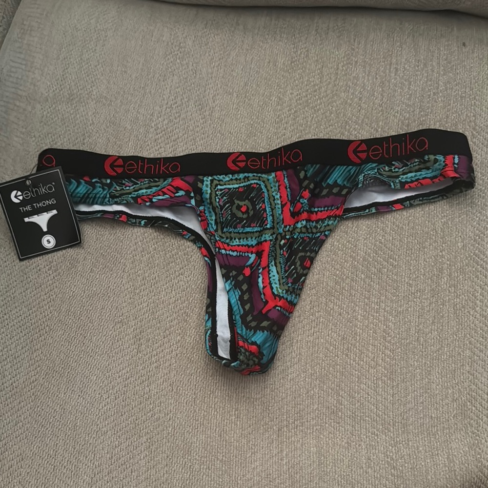 Ethika Colorful Patterned Thong